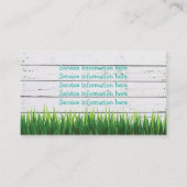 芝生気にと造園サービス 名刺 (裏面)