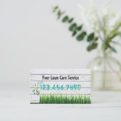 芝生気にと造園サービス 名刺 (スタンド正面)