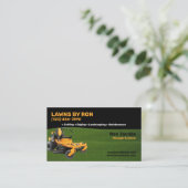 芝生気にと造園サービス 名刺 (スタンド正面)