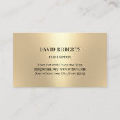 芝生気にと造園ブモダンラック&金ゴールド 名刺 (裏面)