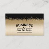 芝生気にと造園ブモダンラック&金ゴールド 名刺 (正面)