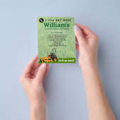 芝生気にと造園モーニングガーデン気に チラシ (手)