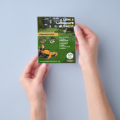 芝生気にと造園事業 チラシ (手)