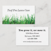 芝生気にと造園 名刺 (正面/裏面)