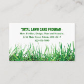 芝生気にと造園 名刺 (裏面)