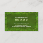 芝生気にと造園 – 水彩画 名刺 (裏面)