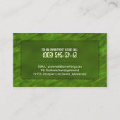 芝生気にと造園 – 水彩画 名刺 (裏面)