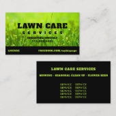 *～*芝生気にの緑モダンの草  名刺 (正面/裏面)