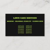 *～*芝生気にの緑モダンの草  名刺 (裏面)