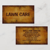 芝生気にアンティーク名刺 名刺 (正面/裏面)