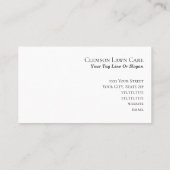 芝生気にエレガントプロフェッショナル 名刺 (裏面)