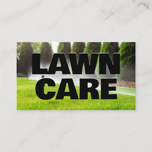 芝生気にカスタムQR 名刺 (正面)