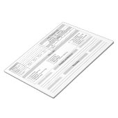 芝生気にクライアントログ ノートパッド (アングル)