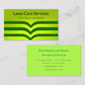 芝生気にサービスグリーンユニーク名刺 名刺 (正面/裏面)