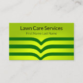 芝生気にサービスグリーンユニーク名刺 名刺 (正面)