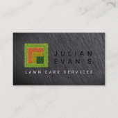 芝生気にサービス四季グラスロゴ 名刺 (正面)