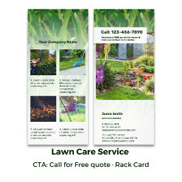 芝生気にサービス情報カスタム画像 ラックカード