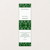 芝生気にサービス白 – 緑クリスマススターカード (内部フラット)