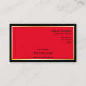 芝生気にサービス驚くべき新しい幾何学的キューブ 名刺 (裏面)