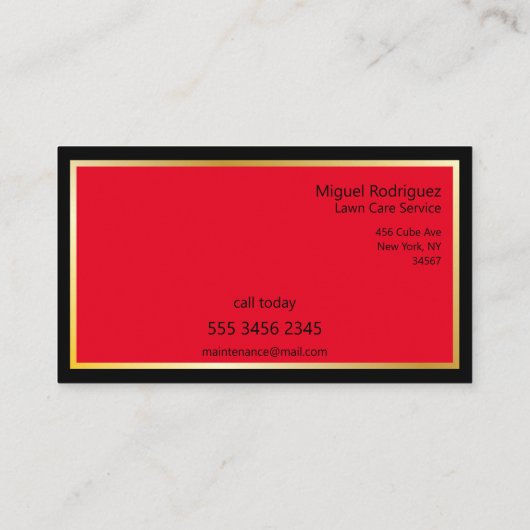 芝生気にサービス驚くべき新しい幾何学的キューブ 名刺 (裏面)