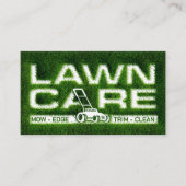 芝生気にサービス – 造園 名刺 (正面)