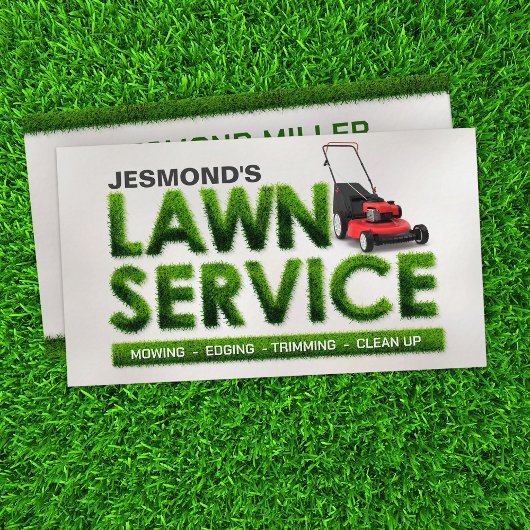 芝生気にサービス – 造園 名刺