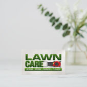 芝生気にサービス – 造園 名刺 (スタンド正面)