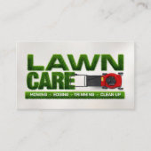 芝生気にサービス – 造園 名刺 (正面)