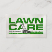 芝生気にサービス – 造園 名刺 (正面)