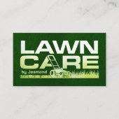 芝生気にサービス – 造園 名刺 (正面)