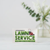 芝生気にサービス – 造園 名刺 (スタンド正面)