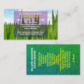 芝生気にサービス&造園（草原） コーリングカード (正面/裏面)