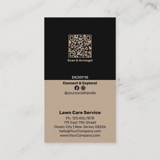 芝生気にサービ楽しむス10%オフ！ 割引カード (裏面)