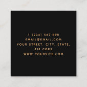 芝生気にサ鮮やかービクールング スクエア名刺 (裏面)