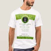 芝生気にシンプルビジネスロゴ Tシャツ (正面)