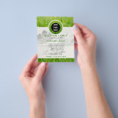 芝生気にシンプルロゴ造園 チラシ (手)