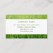 芝生気にシンプルロゴ造園 名刺 (裏面)