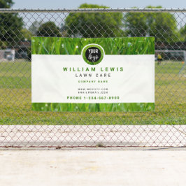 芝生気にシンプルロゴ造園 横断幕