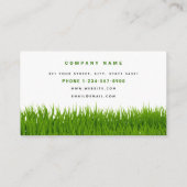芝生気にシンプル造園モウイングビジネスロゴ 名刺 (裏面)