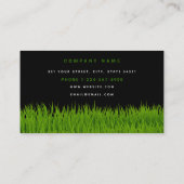 芝生気にシンプル造園モウイングビジネスロゴ 名刺 (裏面)