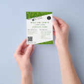 芝生気にシンプル造園ロゴ チラシ (手)