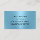 芝生気にハンズホールディングツリーブルー造園 名刺 (裏面)