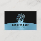 芝生気にハンズホールディングツリーブルー造園 名刺 (正面)