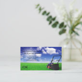 芝生気にブルースカイ名刺 名刺 (スタンド正面)
