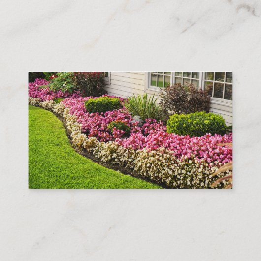 芝生気にプロフェッショナルガーデン造園 名刺 (裏面)