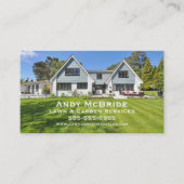 芝生気にプロフェッショナルガーデン造園 名刺 (正面)