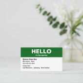 芝生気にモダン名刺デザイン 名刺 (スタンド正面)