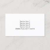 芝生気にモダン春グリーン 名刺 (裏面)