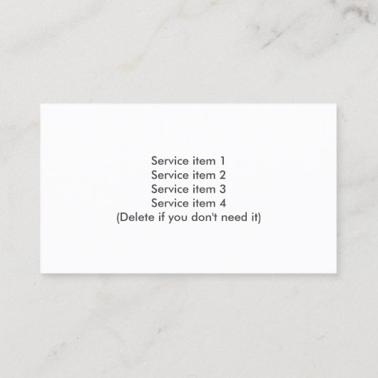 芝生気にモダン春グリーン 名刺 (裏面)