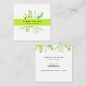 芝生気にモダン造園 スクエア名刺 (正面/裏面)